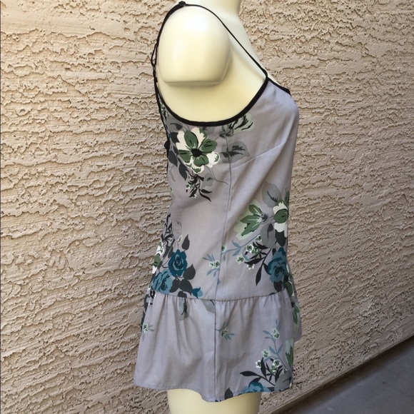 Full Tilt Floral Peplum Tank Top - Picture 2 of 4